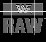 WWF Raw title screen for GameBoy